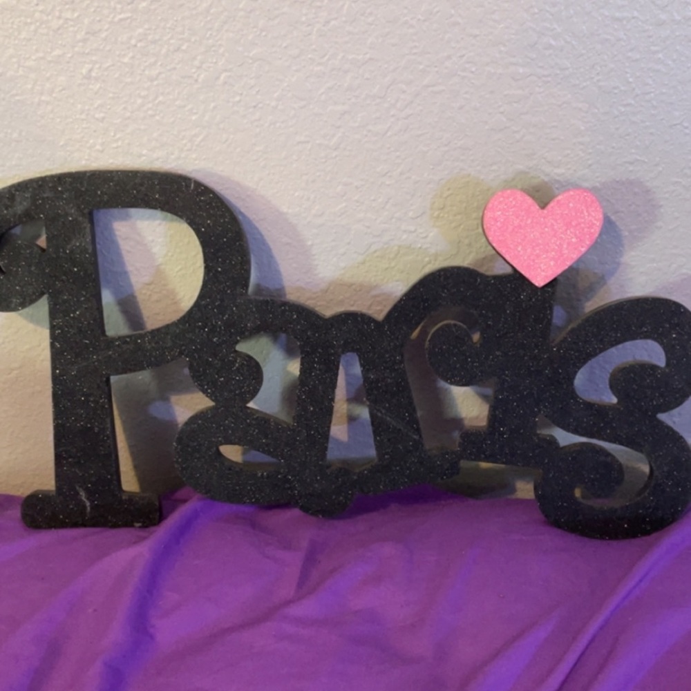 Paris sign wall art